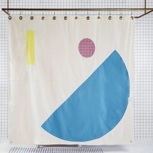 Quiet town home beacon shower curtain in Atlantic